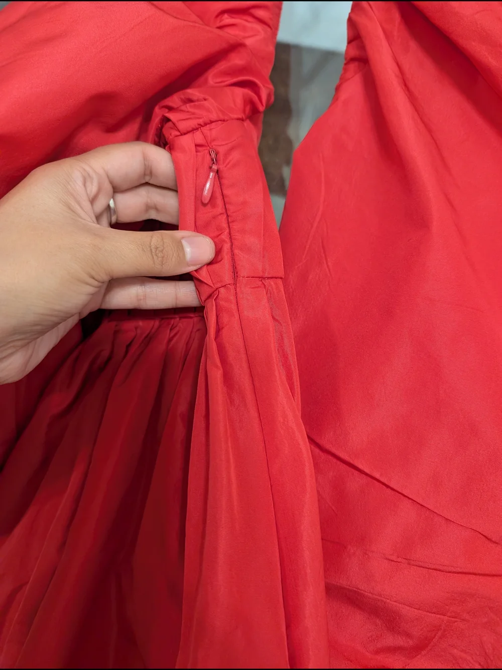Zara Bright Fuchsia Pleated Mini Dress - Picture 5 of 6